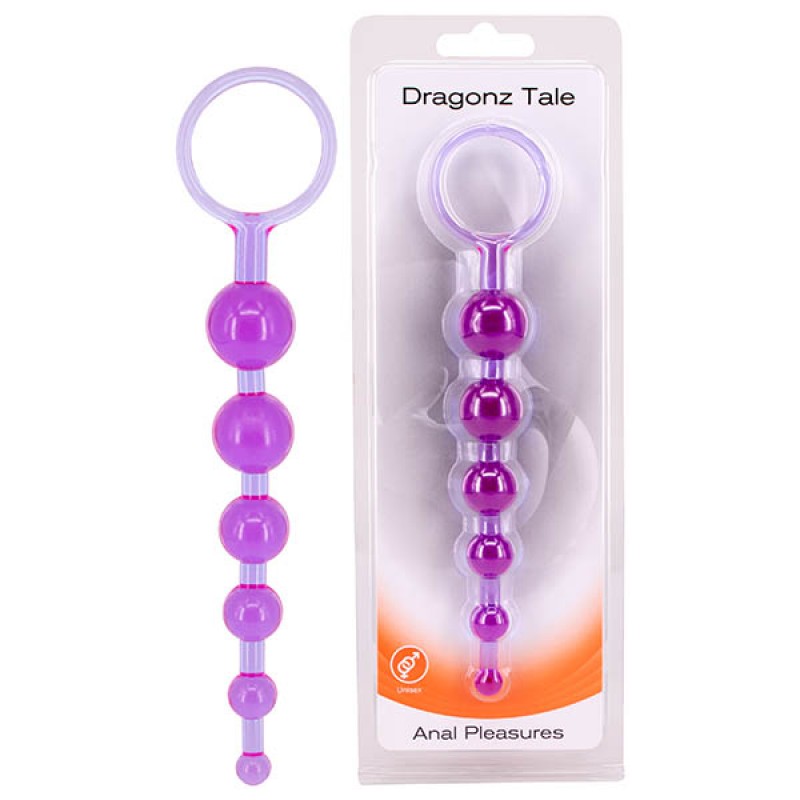 Dragonz Tale Anal Beads 20.5 cm - Purple